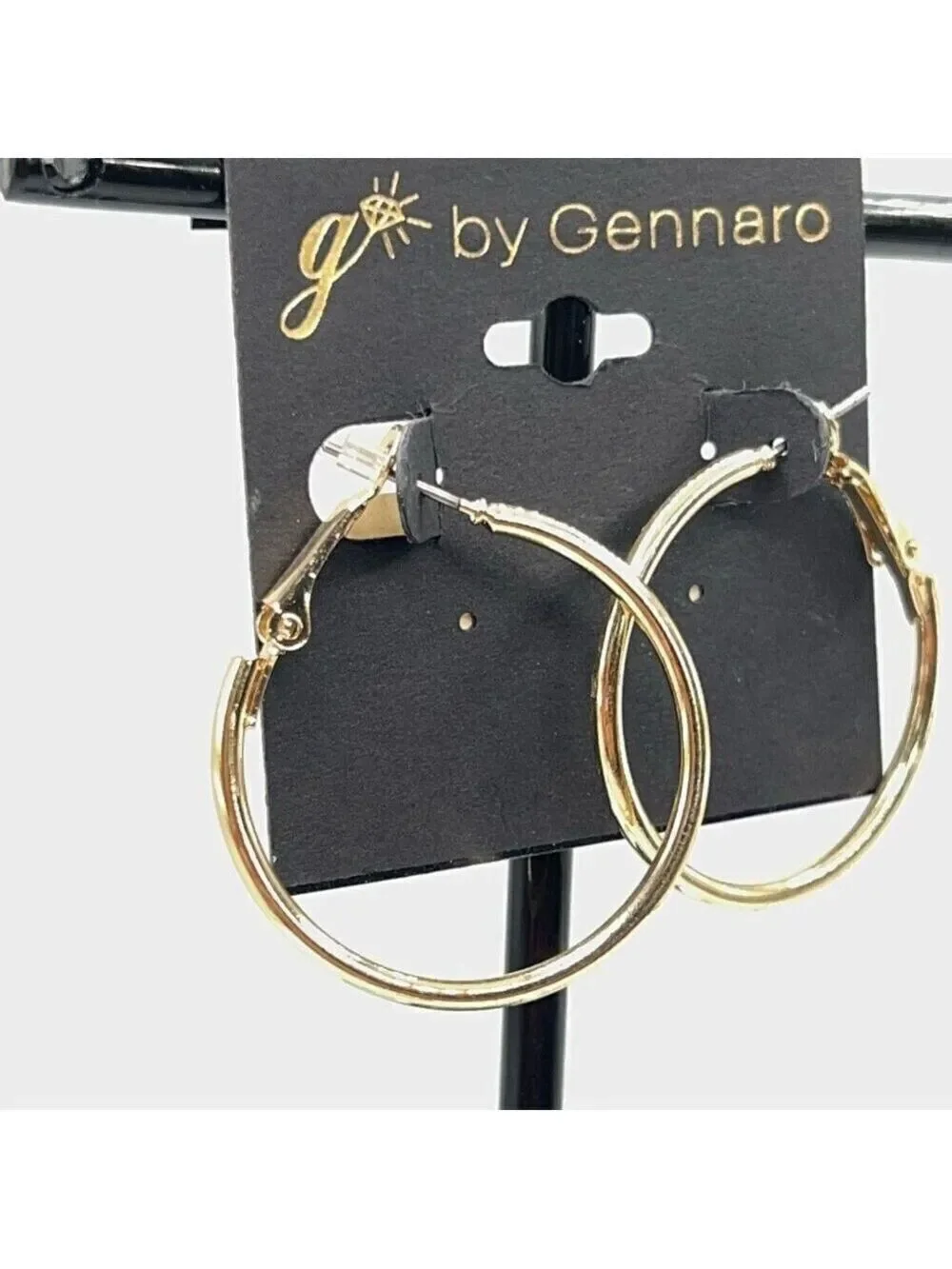 G by Gennaro Classic Gold Hoops Earrings $16ea / 3 for $25